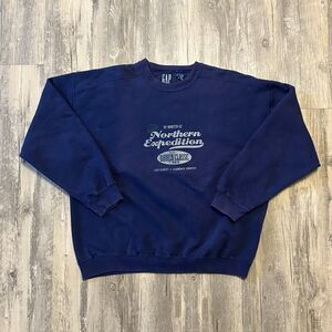 Vintage GAP Made In USA Northern Expedition World Classic Sweatshirt Size Large